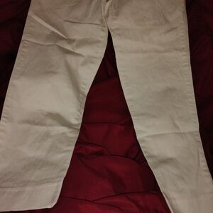 J. Crew Cream Stretch Trousers